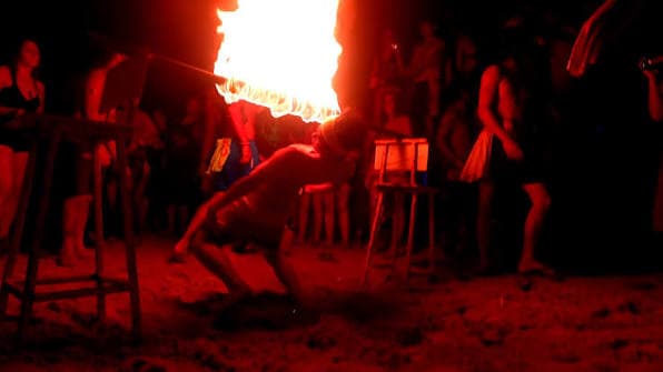 Evening gathering on Koh Phangan