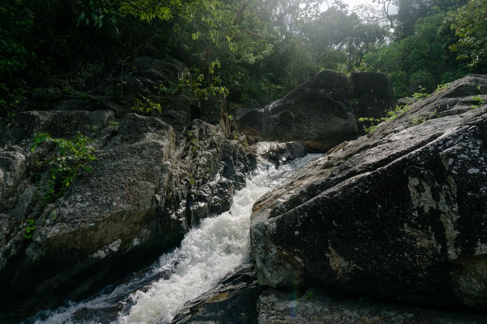 Than Sadet waterfall on Phangan